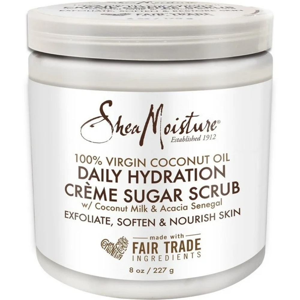 Shea Moisture- 2JARS-100% Virgin Coconut Oil- Crème Sugar Scrub